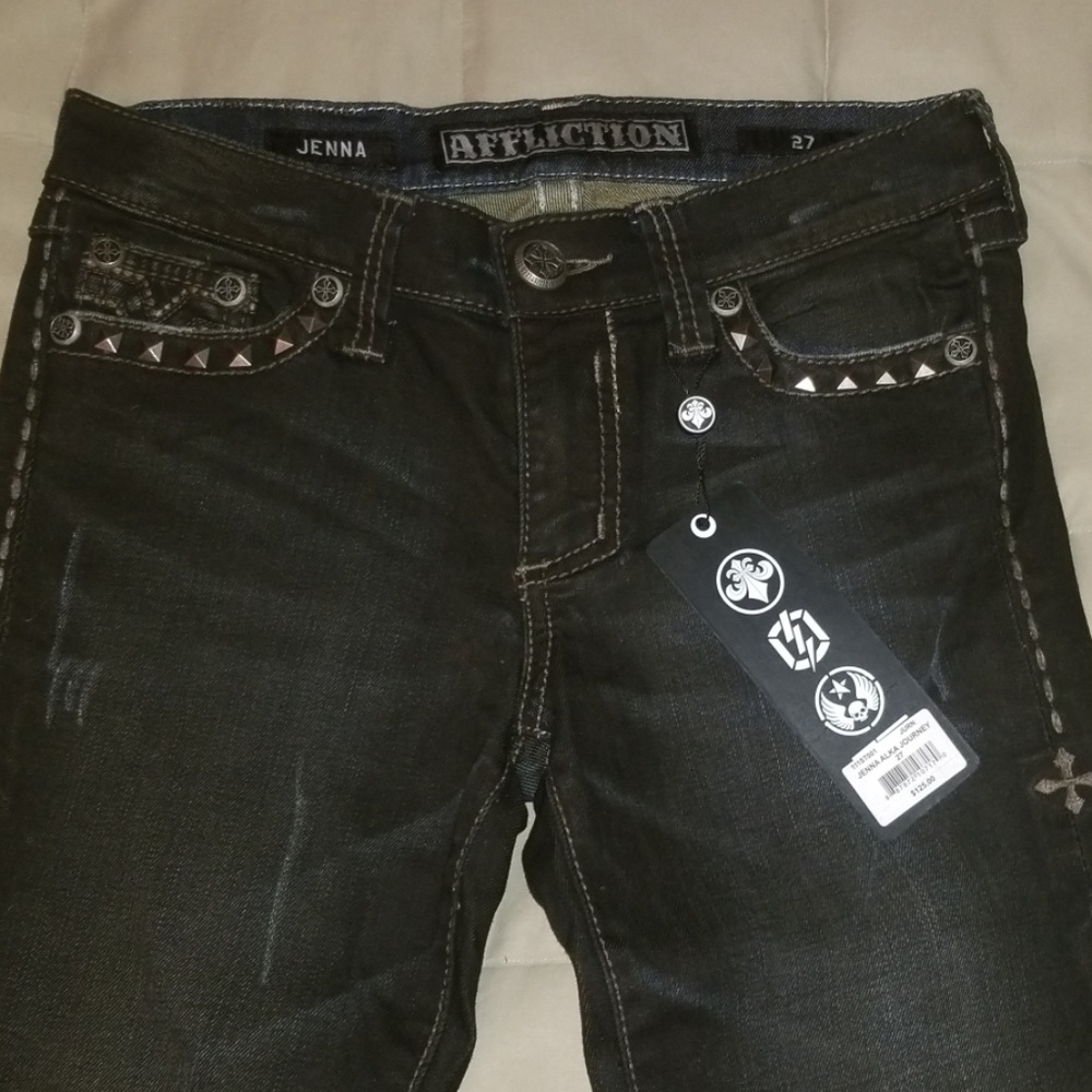 Nwt affliction black jeans